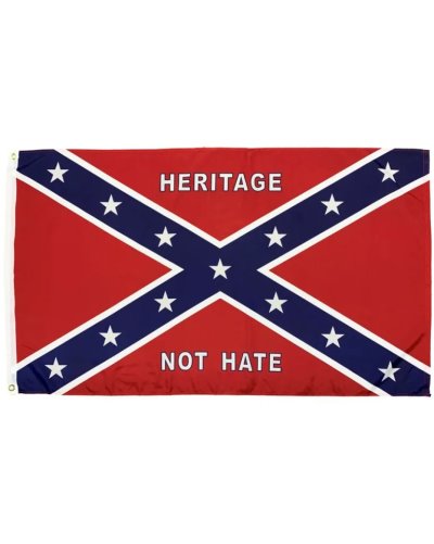 Heritage Not Hate Confederate Battle printed polyester flag